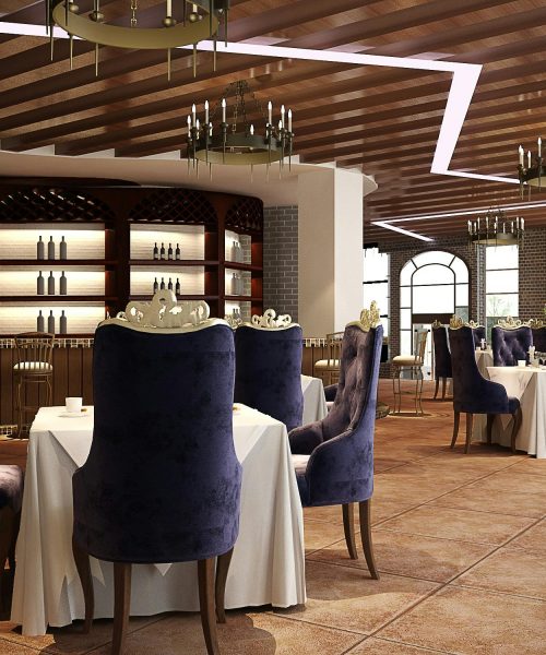 Indulge in a fine dining experience with exquisite dishes prepared by our top chefs.